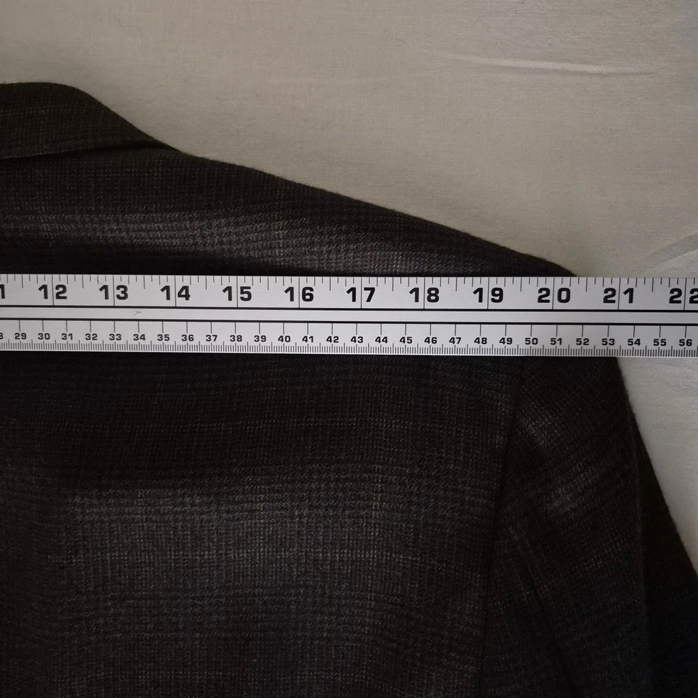Brioni Nomentano Brown Glen Plaid 100% Pure Cashmere Blazer Saks Fifth Ave 46R